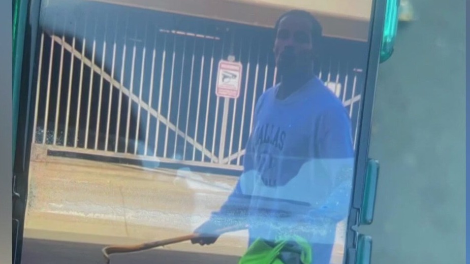 Vandal smashes cars in Koreatown